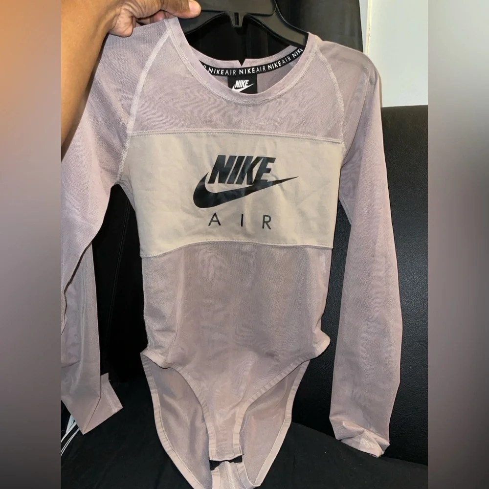 Nike Air Mesh Bodysuit (Size Small) Tan NWOT
